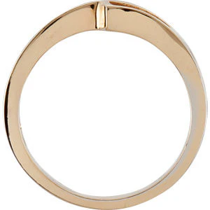 Cubic Zirconia Engagement Ring- The Georgia (Customizable 5-stone with Round Vertical Channel Accents) - Image 5