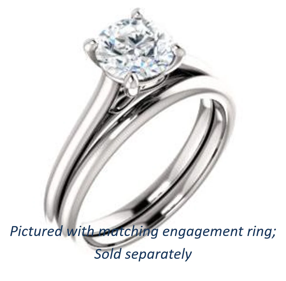 Cubic Zirconia Engagement Ring- The Madelyn (Customizable Round Cut Solitaire with Infinity Trellis Decoration) - Image 7