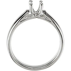 Cubic Zirconia Engagement Ring- The Natasha (0.25-2.0 CT Cathedral-inspired Princess-Cut Design) - Image 6