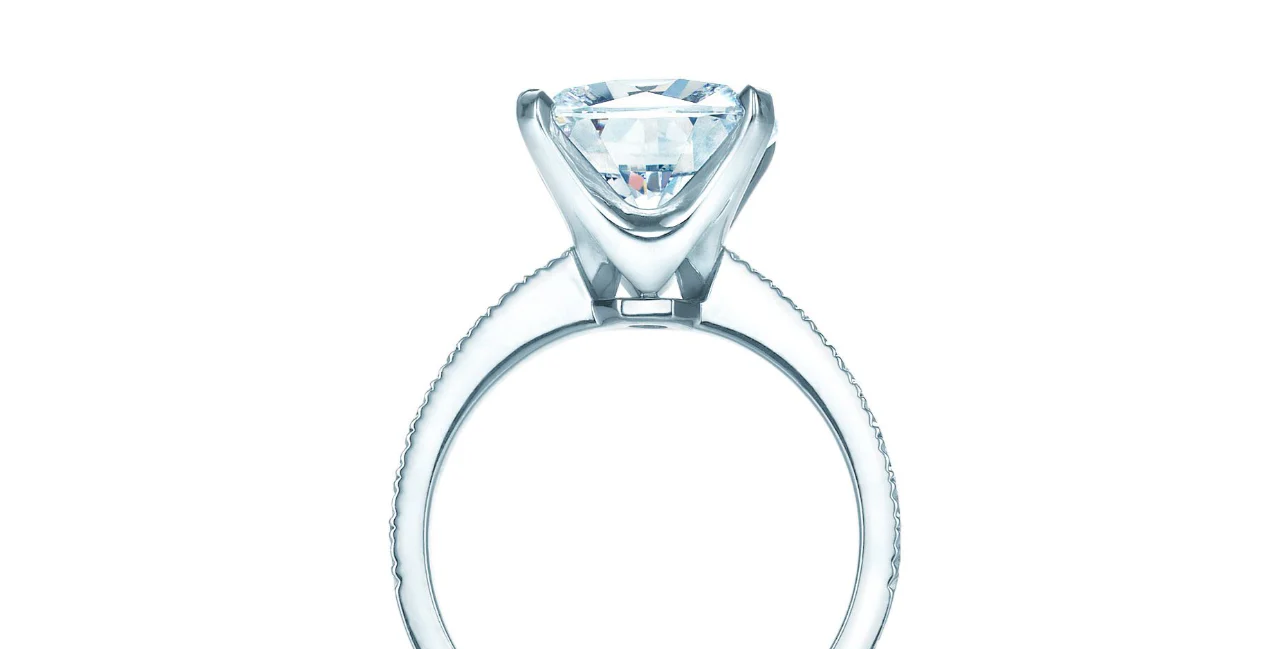 Cubic Zirconia Engagement Ring- The Tien (2 CT Cushion Cut) - Image 6
